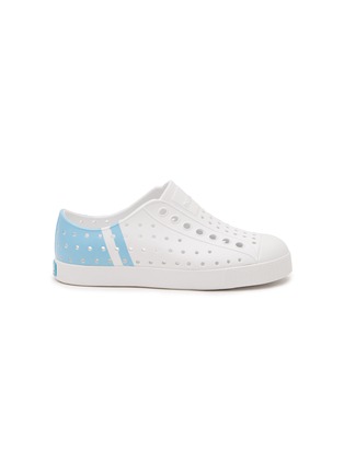 Main View - Click To Enlarge - NATIVE - ‘Jefferson’ Perforated Colourblock Toddlers Slip-On Sneakers