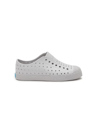 Main View - Click To Enlarge - NATIVE - ‘Jefferson’ Perforated Speckled Outsole Kids Slip-On Sneakers