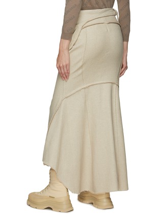 Back View - Click To Enlarge - HYEIN SEO - Sculpted Maxi Skirt With Waist Bag
