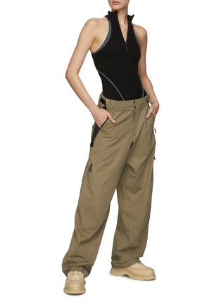 Figure View - Click To Enlarge - HYEIN SEO - Side Adjuster Zip Pocket Cotton Loose Fit Pants