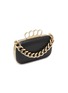 Detail View - Click To Enlarge - ALEXANDER MCQUEEN - FOUR RING LEATHER CLUTCH