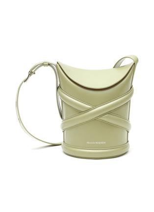Main View - Click To Enlarge - ALEXANDER MCQUEEN - ‘THE CURVE‘ LEATHER BUCKET BAG