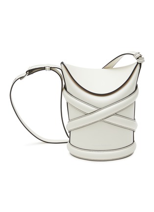 Main View - Click To Enlarge - ALEXANDER MCQUEEN - ‘THE CURVE’ SMALL CALF LEATHER BUCKET BAG