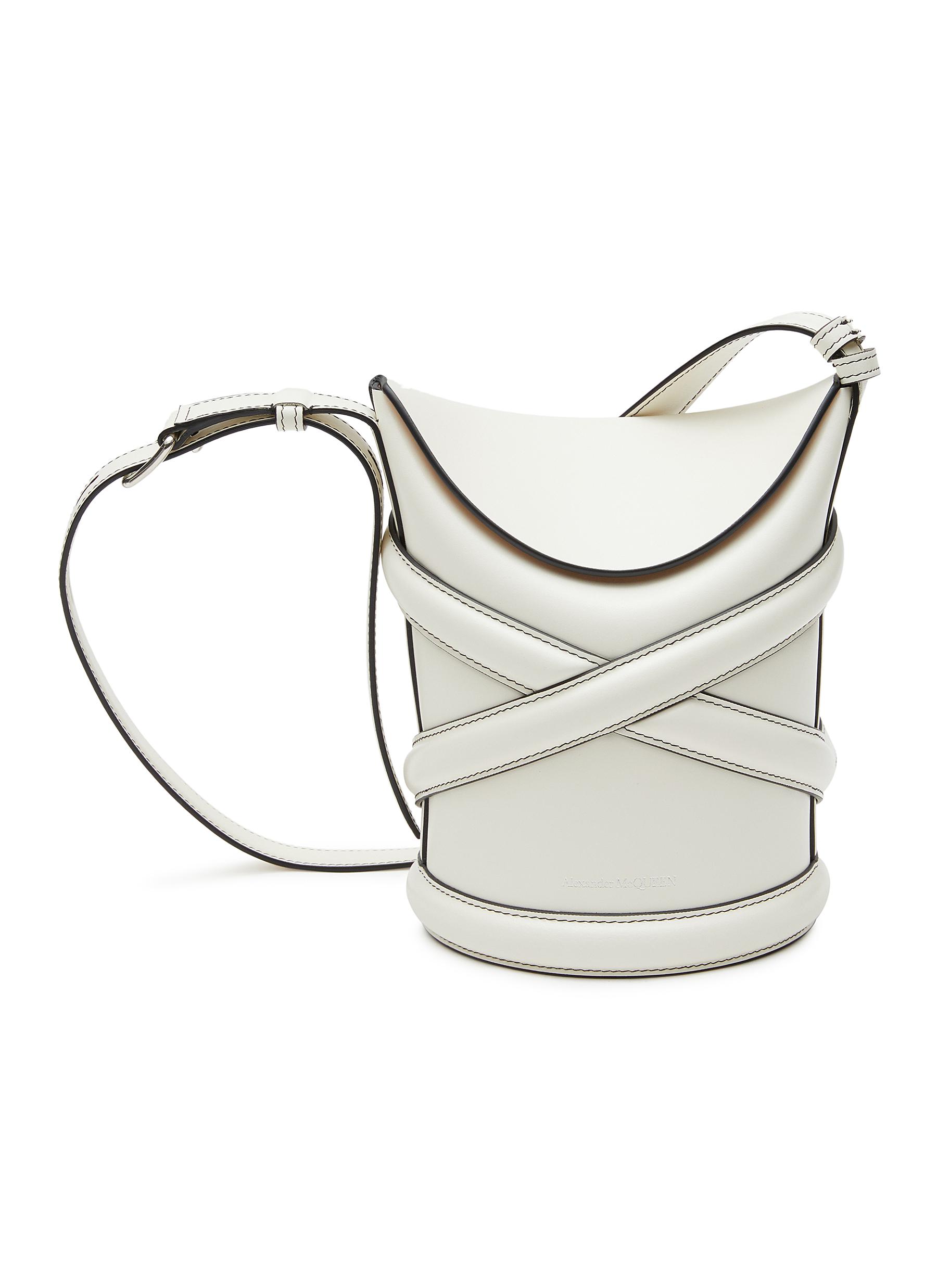 'THE CURVE' SMALL CALF LEATHER BUCKET BAG