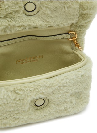 Detail View - Click To Enlarge - JW ANDERSON - Faux Fur 'Nano Twister' Shoulder Bag