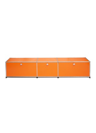 Main View - Click To Enlarge - USM - 3-Door TV Cabinet — Orange