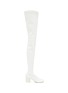 Main View - Click To Enlarge - MM6 MAISON MARGIELA - Faux Leather Heeled Over-The-Knee Boots