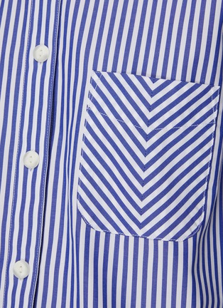  - RAG & BONE - Mismatching Pocket Striped Cotton Shirt