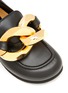 Detail View - Click To Enlarge - JW ANDERSON - Flat Chain Step-In Heel Leather Loafers