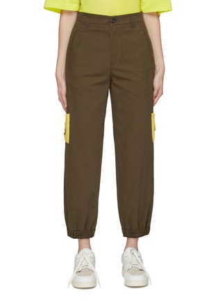 Main View - Click To Enlarge - JOSHUA’S - SMILEY SIDE POCKETS UTILITY CARGO PANTS