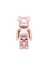 Main View - Click To Enlarge - TOYQUBE - ‘My First Baby’ Pink And Gold Toned 400% BE@RBRICK
