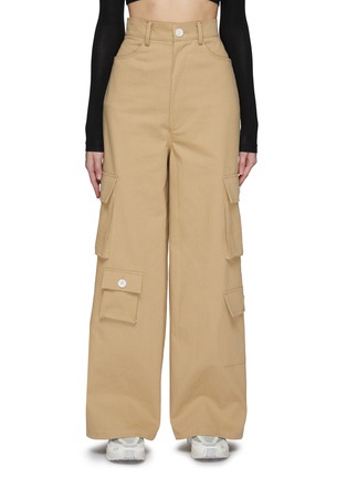 Main View - Click To Enlarge - THE FRANKIE SHOP - ‘Hailey’ Cotton Oversized High Waist Cargo Pants