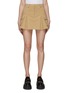 Main View - Click To Enlarge - THE FRANKIE SHOP - ‘AUDREY’ PLEATED DETAIL CARGO MID WAIST MINI SKIRT