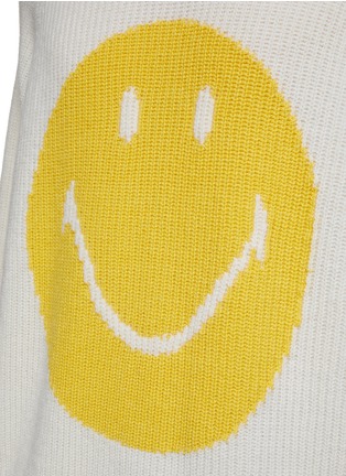  - JOSHUA’S - SMILEY FACE WOOL CASHMERE BLEND RAGLAN SWEATER