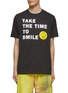 Main View - Click To Enlarge - JOSHUA’S - ‘TAKE THE TIME TO SMILE’ CREWNECK T-SHIRT