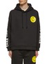 JOSHUA’S - CHEST SMILEY FACE TAKE THE TIME SMILEY SLEEVE PULLOVER HOODIE