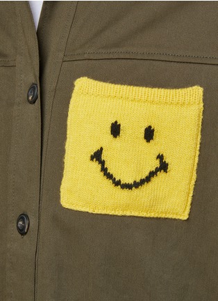  - JOSHUA’S - CHEST SMILEY PATCH CARGO SHIRT JACKET