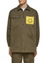 Main View - Click To Enlarge - JOSHUA’S - CHEST SMILEY PATCH CARGO SHIRT JACKET