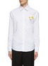 Main View - Click To Enlarge - JOSHUA’S - LONG SLEEVE CHEST DOUBLE SMILEY PATCH SHIRT