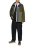 Figure View - Click To Enlarge - WHITE MOUNTAINEERING - FLAP CHEST POCKET DETAIL CONCEALED HOOD JACKET