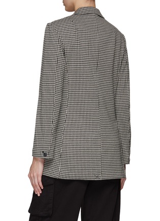 Back View - Click To Enlarge - RAG & BONE - DOUBLE BREASTED CHEQUERED BLAZER