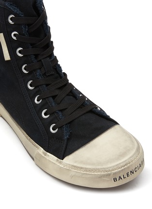 Detail View - Click To Enlarge - BALENCIAGA - ‘PARIS’ HIGH TOP LACE UP SNEAKERS