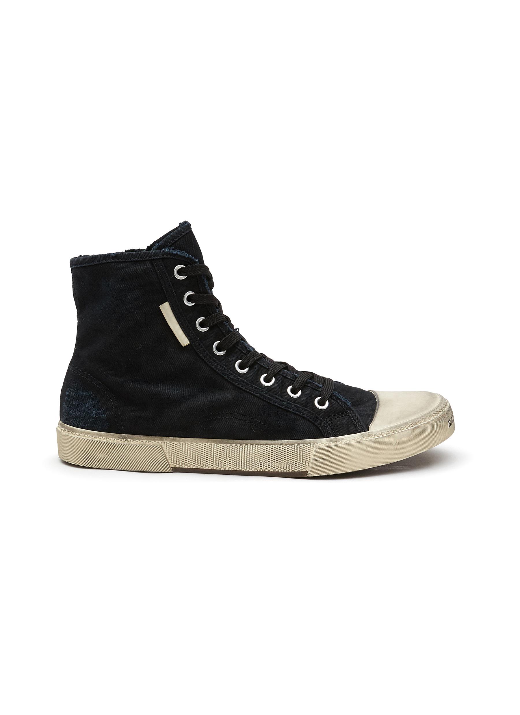 'PARIS' HIGH TOP LACE UP SNEAKERS