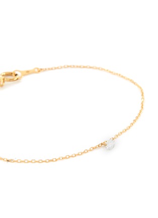 Back View - Click To Enlarge - LANE CRAWFORD - Persée Matchy Matchy Set<br>'Aphrodite' Diamond Pearl 18K Gold Chain Ring & 'Danae' Diamond 18K Gold Bracelet
