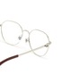 Detail View - Click To Enlarge - GUCCI - Contrasting Tip Metal Round Optical Glasses