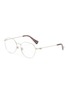 Main View - Click To Enlarge - GUCCI - Contrasting Tip Metal Round Optical Glasses