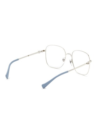 Figure View - Click To Enlarge - GUCCI - Contrasting Tip Metal Square Optical Glasses