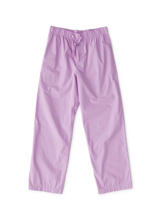 Main View - Click To Enlarge - TEKLA - Medium Organic Cotton Poplin Pyjamas Pants — Purple Pink
