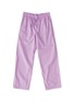 Main View - Click To Enlarge - TEKLA - Medium Organic Cotton Poplin Pyjamas Pants — Purple Pink