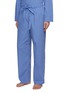 Detail View - Click To Enlarge - TEKLA - Medium Organic Cotton Poplin Pyjamas Pants — Boro Stripes
