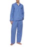  - TEKLA - Medium Organic Cotton Poplin Pyjamas Pants — Boro Stripes