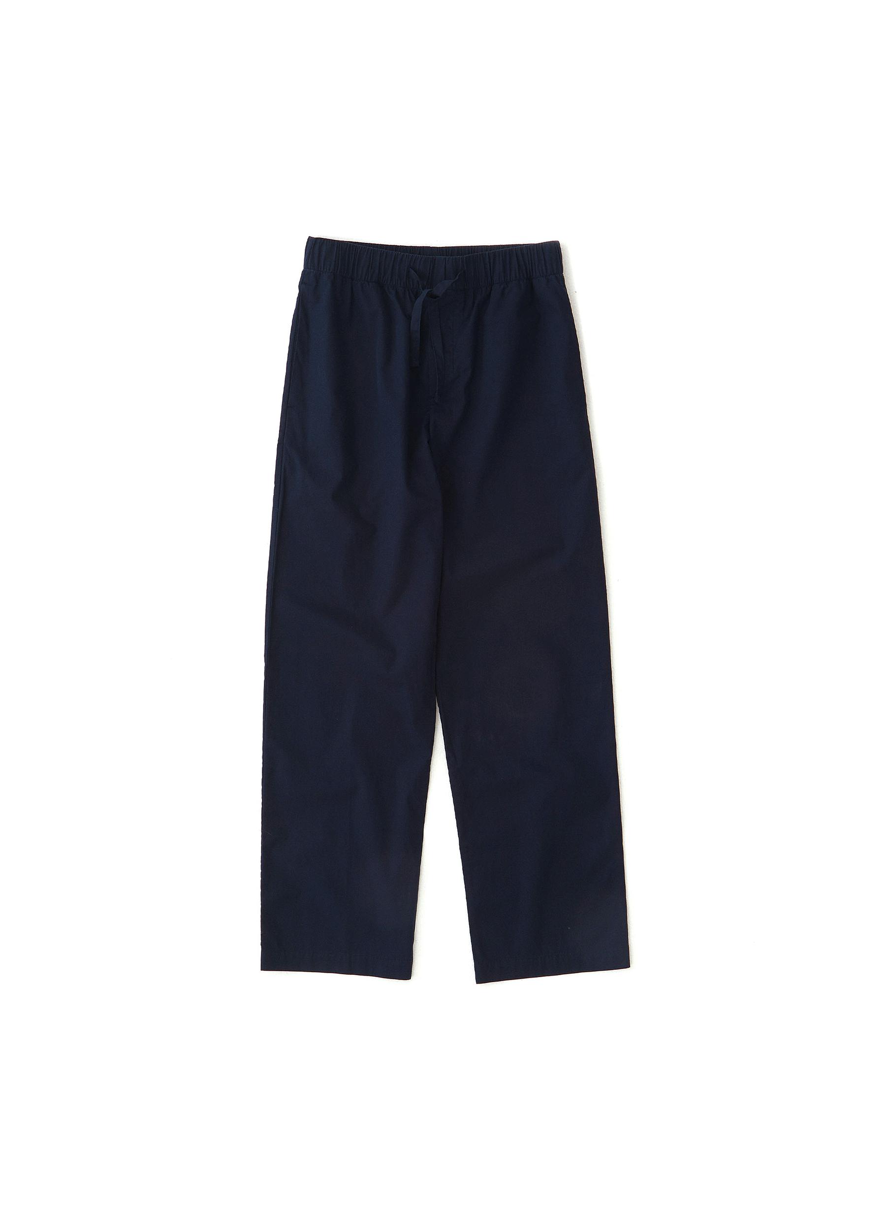 Tekla Kids' Small Poplin Pyjamas Pants - True Navy