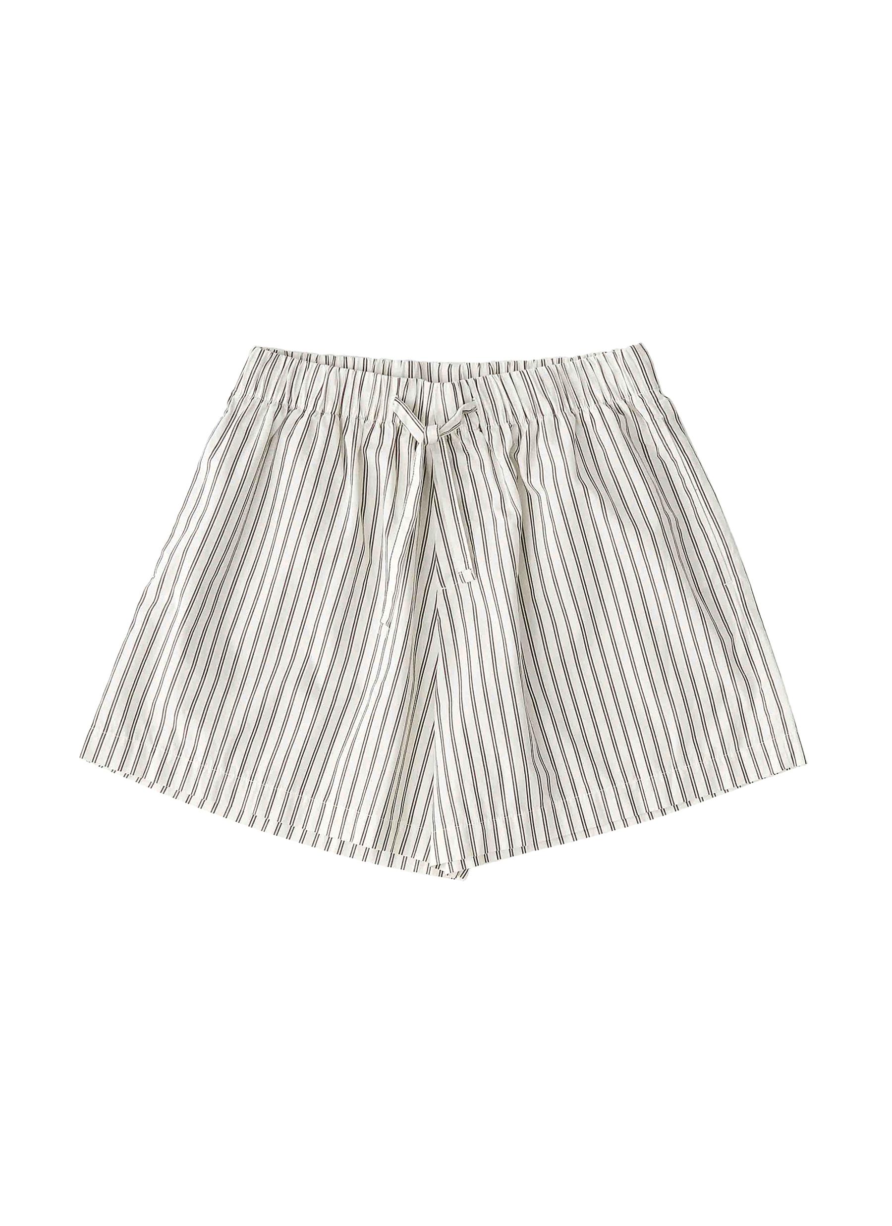 Tekla Kids' Medium Organic Cotton Poplin Pyjamas Pants - Hopper Stripes