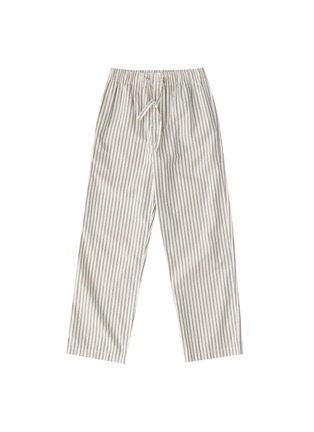 Main View - Click To Enlarge - TEKLA - Small Organic Cotton Poplin Pyjamas Pants — Hopper Stripes