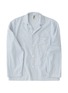 Main View - Click To Enlarge - TEKLA - Medium Organic Cotton Poplin Pyjamas Shirt — Placid Blue Stripes