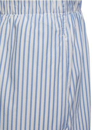  - TEKLA - Small Organic Cotton Poplin Pyjamas Pants — Placid Blue Stripes