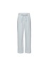 Main View - Click To Enlarge - TEKLA - Small Organic Cotton Poplin Pyjamas Pants — Placid Blue Stripes