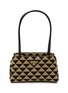 Main View - Click To Enlarge - PRADA - ‘Symbole’ Small Triangle Jacquard Shoulder Bag