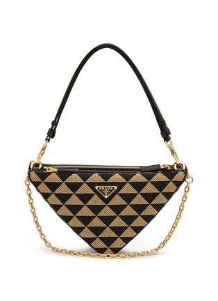 PRADA | ‘Symbole’ Triangle Jacquard Mini Bag | Women | Lane Crawford