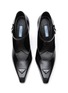 Detail View - Click To Enlarge - PRADA - ‘MODELLERIE’ LEATHER MARY JANE PUMPS