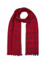 Main View - Click To Enlarge - INJIRI - CHECKED TASSEL CASHMERE SCARF