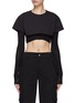 Main View - Click To Enlarge - JACQUEMUS - CROPPED LAYERED T-SHIRT