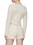 Back View - Click To Enlarge - JACQUEMUS - Gold Toned Logo Charm Cropped Cardigan