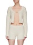 Main View - Click To Enlarge - JACQUEMUS - Gold Toned Logo Charm Cropped Cardigan