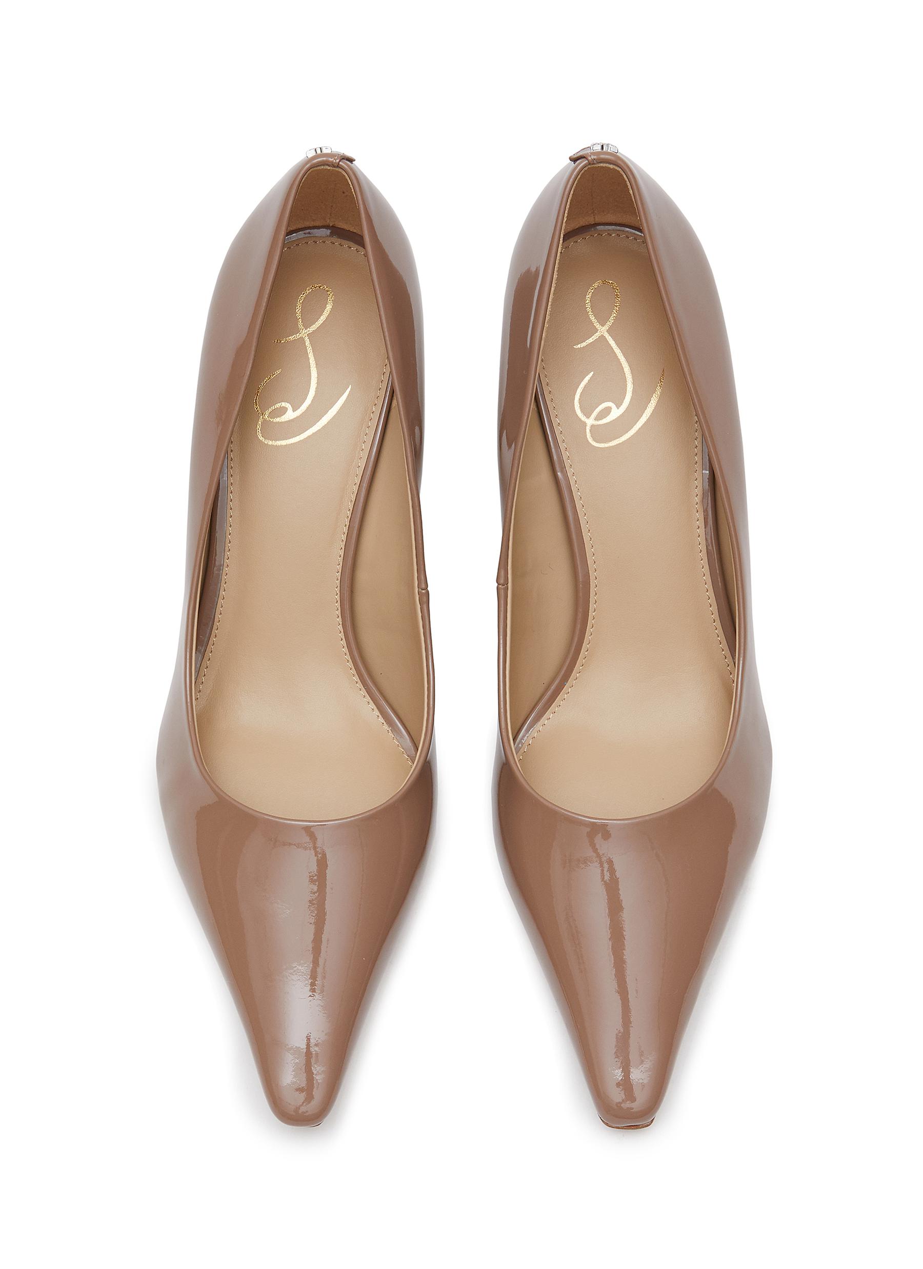 ‘BIANKA’ LEATHER PUMPS