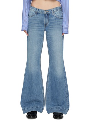 Main View - Click To Enlarge - RE/DONE - ‘70S’ LOW RISE BELL BOTTOM DENIM JEANS